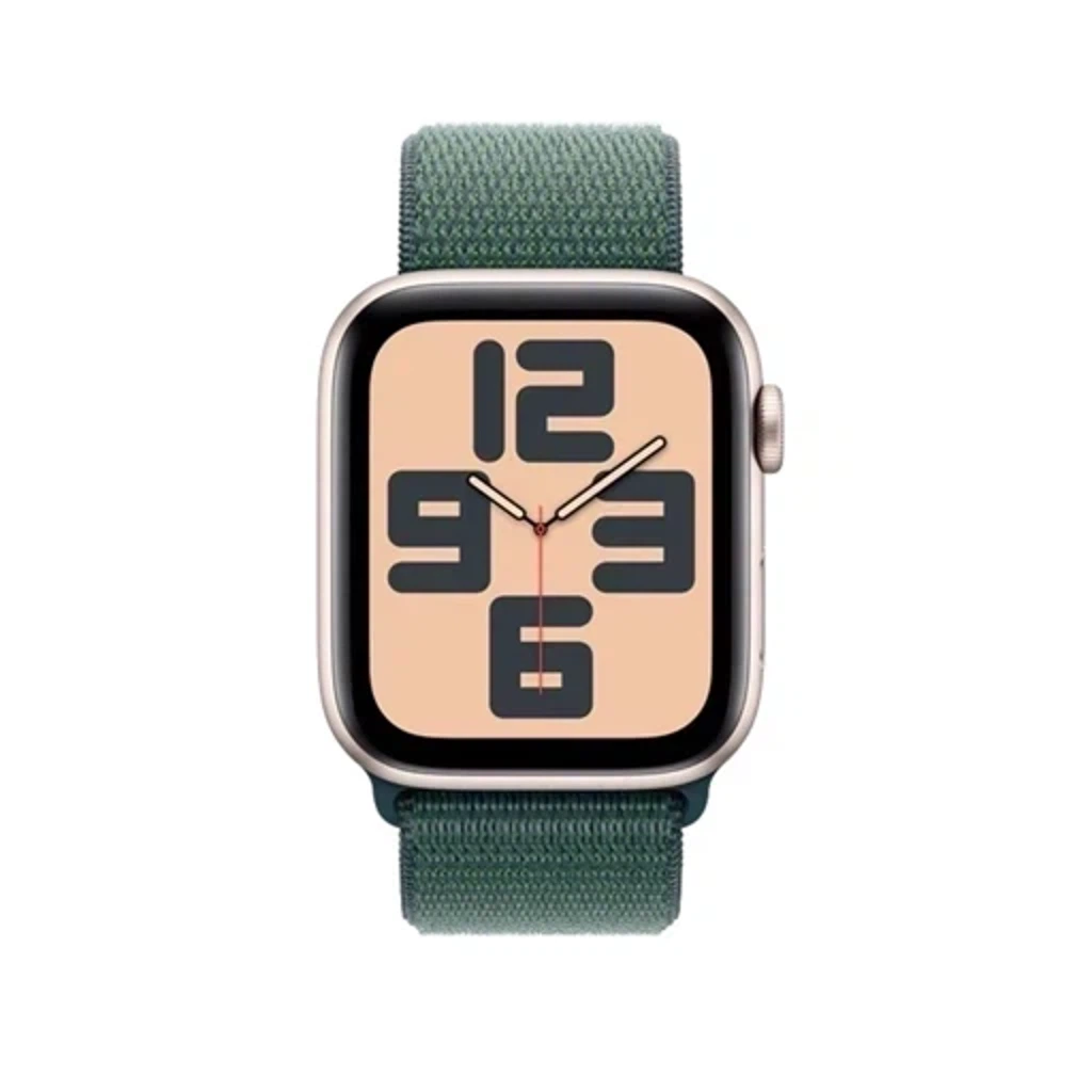 Умные часы Apple Watch SE 2 (2024) GPS 44mm Starlight Aluminium Case with Lake Green Sport Loop - (MXEW3)